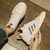 Men's white stripe & camo pattern lace up shoe sneaker 05