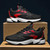 Men's black red pattern running print shoe sneaker 6