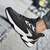 Men's black white pattern running print shoe sneaker 04