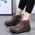 Women's brown casual plain winter rocker bottom shoe boot 03