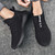 Men's black pattern shape flyknit casual shoe sneaker 05