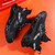 Men's black flyknit letters print sport shoe sneaker 06