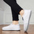 Men's white casual plain zipped slip on shoe loafer 06