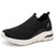 Men's black S pattern print flyknit slip on shoe sneaker 01