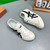 Men's beige black casual label pattern stripe shoe sneaker 08