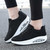 Women's black flyknit pattern texture rocker bottom shoe sneaker 06