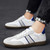 Men's white stripe label print casual shoe sneaker 04