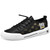 Men's black label & pattern print drawstring lace shoe sneaker 01