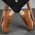Men's brown flyknit pattern check texture shoe sneaker 04