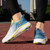 Men's beige blue flyknit pattern texture shoe sneaker 06