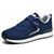 Men's navy flyknit pattern texture velcro shoe sneaker 01