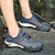 Men's blue mesh hollow out casual shoe sneaker 07