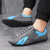 Men's grey pattern & check casual shoe sneaker 06