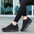 Women's black flyknit hollow casual rocker bottom shoe sneaker 05
