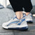 Men's white flyknit logo pattern stripe casual shoe sneaker 06