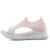 Women's pink hollow out flyknit slip on shoe sandal 09