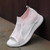 Women's pink hollow out flyknit slip on shoe sandal 08