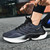 Men's black flyknit stripe texture casual shoe sneaker 05