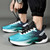 Men's blue flyknit stripe texture casual shoe sneaker 03