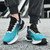 Men's blue flyknit stripe texture casual shoe sneaker 05