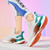 Men's white flyknit stripe texture casual shoe sneaker 04