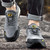 Men's grey logo pattern & prints shoe sneaker 02