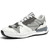 Men's grey multi layered accents label print shoe sneaker 01