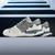Men's grey multi layered accents label print shoe sneaker 02