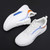 Men's white logo pattern flyknit texture shoe sneaker 06