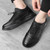 Men's black plain drawstring lace up sport shoe sneaker 03