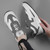 Men's white grey flyknit casual sport shoe sneaker 05