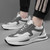 Men's white grey flyknit casual sport shoe sneaker 03