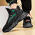 Men's black arrow accents back prints casual sport shoe sneaker 03