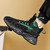 Men's black arrow accents back prints casual sport shoe sneaker 05