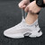 Men's white hollow out & prints casual sport shoe sneaker 02