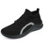 Men's black flyknit texture pattern sock like sport shoe sneaker 01