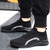 Men's black flyknit texture pattern sock like sport shoe sneaker 05