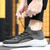 Men's grey flyknit texture pattern sock like sport shoe sneaker 03