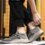 Men's khaki flyknit texture pattern sock like sport shoe sneaker 02