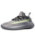 Men's grey flyknit arrow & stripe texture sport shoe sneaker 01