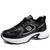 Men's black logo pattern stripe sport shoe sneaker 01