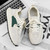 Men's beige extended lace style sport shoe sneaker 07