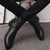 Men's black buckle strap side zip slip on shoe boot 03
