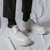 Men's white square toe derby dress shoe 06