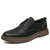 Men's black casual derby dress shoe 01