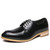 Men's black point toe derby dress shoe 01