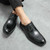 Men's black casual derby dress shoe 04