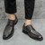 Men's brown casual derby dress shoe 05