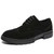 Men's black nubuck leather brogue derby dress shoe 01