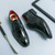 Men's black brogue croc skin pattern cap oxford dress shoe 10